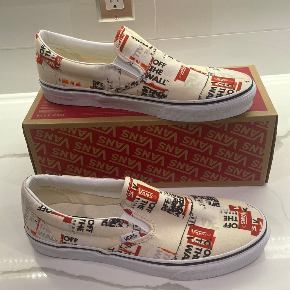 Vans Classic Slip On -Size 11 Mens (Packing Tape)
